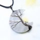 thumbnail image 1 of Colgante envuelto en luna de piedra de aventurina verde amatista Collar de cordón de cuero de ópalo de cristal rosa blanco Wmkox8yii fajkfhkj157, 1 of 2