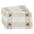 thumbnail image 2 of Saro Lifestyle Embroidered Leaf Hemstitch Placemat (Set of 4), 2 of 4