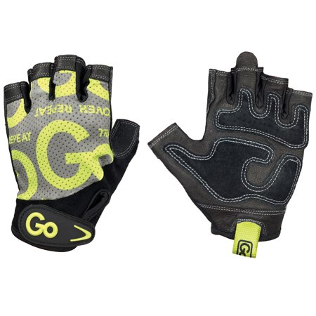 GoFit GF-WLG-S/GR Women’s Premium Leather Elite Trainer Gloves (Small/Green)