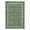 Green, variant on Garvee Scalloped Area Rugs Modern Bordered Rug, 6x9 Washable Rugs Non-Slip Non-Shedding Rugs Low Pile Indoor Carpet for Living Room Bedroom Office, Brown