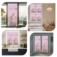 thumbnail image 7 of Easter Bunny Window Privacy Film, Pink Rabbit Spring Flowers Leaves Rustic Plants Static Cling UV Sun Blocking Heat Control Window Tint Day and Night, Non-Adhesive One Way Privacy Cover 19.6''x39.3'', 7 of 7