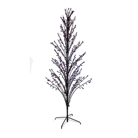 4 Purple Led Lighted Cascade Twig Tree Outdoor Decoration 4 Purple Led Lighted Cascade Twig Tree Outdoor Decoration