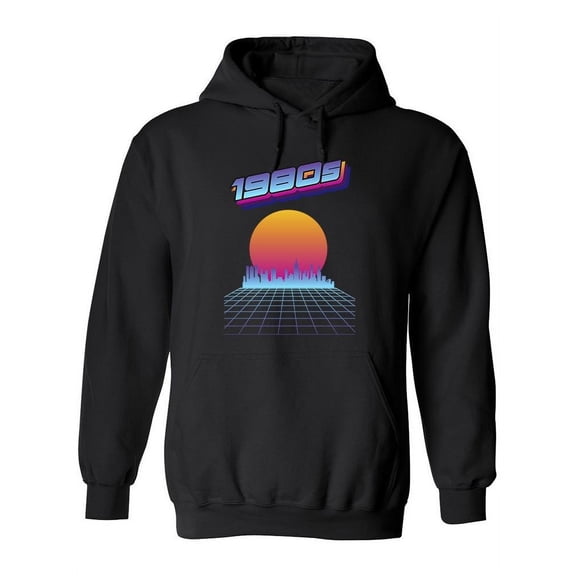A 1980's Vaporwave Hoodie Women -Image by Shutterstock, Female x-Large