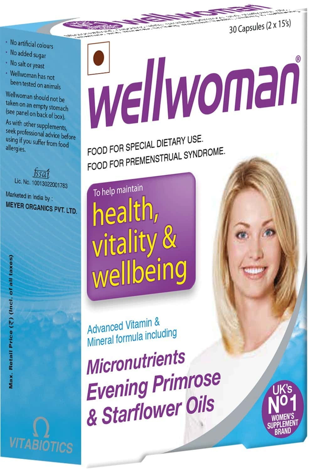 Wellwoman Health Supplement with Vitamins & Minerals For Premenstrual