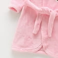 thumbnail image 6 of Hessimy Girls Fleece Hooded Robes, Warm Printed Bath Robe For Kids Soft Fuzzy Bathrobe For Gifts Fall Winter Toddler Pajamas Sleepwear (Pink,5-6 Years), 6 of 6