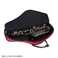 thumbnail image 3 of Waterproof 1680D Oxford Cloth Alto Saxophone Case with Thickened Cotton Padding, Adjustable Dual Backpack Straps & Side Handle, Dual Compartments for Instrument and Accessories, Red Color, Durable, 3 of 6