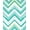 Teal, Pattern 2, variant on ODIKA 4' x 6' Machine Washable Non-Slip Area Rug, Chevron zigzag High Traffic Rug, Teal, 706020