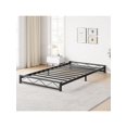 thumbnail image 1 of Eastvita Black Metal Low Platform Bed Frame with Wavy Pattern/Metal Slat Support - No Box Spring Needed/Easy Assembly, 1 of 8