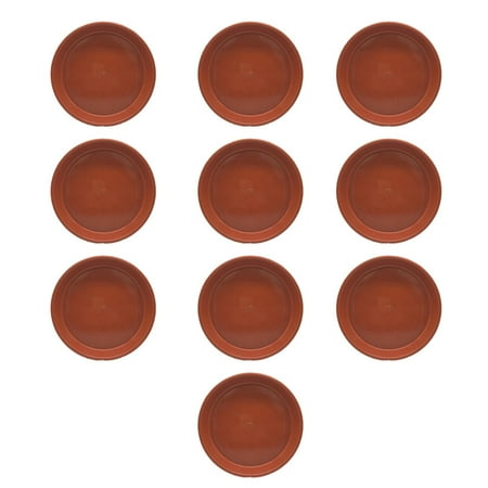 HES 10Pcs 10Sizes Plastic Round Shape Home Garden Flower Pot Planter Tray Saucers
