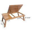thumbnail image 5 of IM Beauty 53cm Trendy Adjustable Bamboo Computer Desk Wood Color, 5 of 7