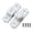 White, variant on Tibvox Heavy Duty Flip Lock Sliding Swing Security Bolt 90/180 Degree for Barn door