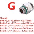thumbnail image 5 of 1/8" 1/4" 3/8" 1/2" Rosca macho neumática 304 Conector rápido de acero inoxidable Conexión de espacio Tubería Agua Aire ( Color : 4mm, Tamaño: 1/8" ), 5 of 5