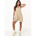 thumbnail image 4 of ANRABESS Summer Jumpsuits for Women 2026 Casual Adjustable Spaghetti Strap Rompers for Women Outfits Sleeveless Loose Shorts Overalls with Pockets Khaki L, 4 of 10