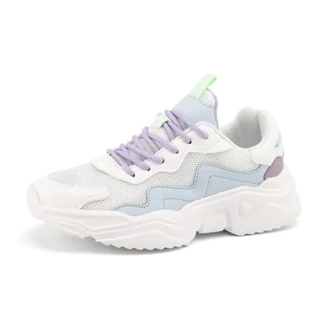 

Women‘s Leisure Mesh Surface Shoes Synthetic Breathable Lightweight Lace Up Low Top Sneakers Women‘s Sports Shoes