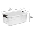 thumbnail image 2 of Contenedor de almacenamiento Sterilite Ultra Latch Box de 18 cuartos de galón, paquete de 24 unidades, transparente, 2 of 9