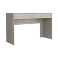 thumbnail image 2 of Computer Desk In Gray, 2 Drawers - Spacious Desktop For Efficient Business Work Sleek Hidden Storage Facility Particle Board Produced Two And Play Modern Feature Crafted, 2 of 2