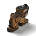 thumbnail image 3 of 2pcs Tiger Eye Carved Dragon Figurines Reiki Stone Display Decorations 52~55x18x37.5mm, 3 of 3