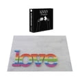 thumbnail image 3 of Ambesonne Pride Jigsaw Puzzle Durable Cardboard, Love Sign on Wood Planks, 1000 pcs, Multicolor, 3 of 5
