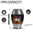 thumbnail image 3 of Yatskia Cross with Waterfall Large Cremation Burial Urns for Human Ashes Adult Man, Little Funeral Keepsake Urn for Ashes for Women, (Monar 10 Inch and 3 Inch), 3 of 8