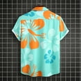 thumbnail image 5 of Alkepwun Hawaiian Shirt for Men Short Sleeve Aloha Beach Shirt Tropical Floral Summer Casual Button Down Shirts on Clearance, 5 of 7