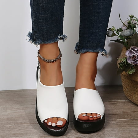 

Spring Savings Clearance 2023!AXXD Jelly Sandals for Women Vacation Comfort Open Toe Wedge Beach Sandals For Lady Clearance Size 6