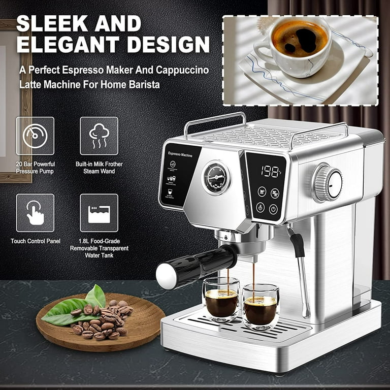 XiVue Coffee Maker Coffee Pot Automatic Steam Milk Foaming Coffee Household  Retro Fancy Cappuccino Mini Coffee Machine