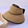 thumbnail image 5 of SUYIDA Korean Style Women's Sun Hat Wide Brim UPF Travel Beach Sunshade Visor for Outdoor Activities, 5 of 5