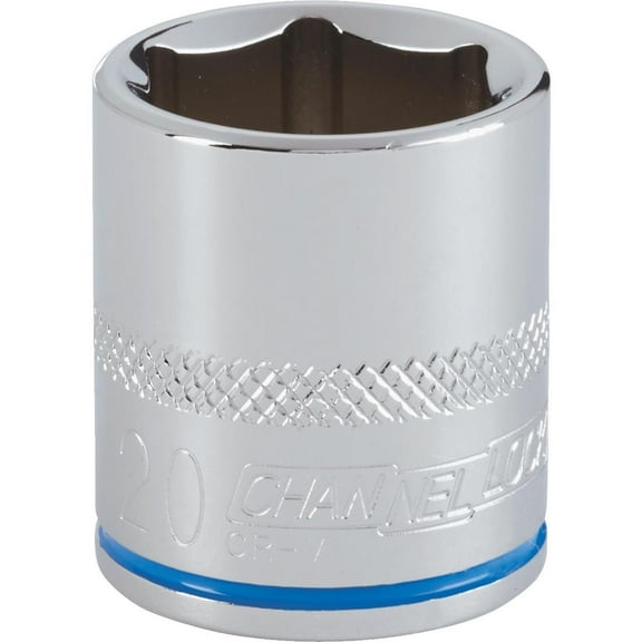 Channellock 3/8" Drive 20 mm 6-Point Shallow Metric Socket