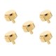 thumbnail image 1 of Juego de coronas para reloj de pared de 5 piezas que satisface sus necesidades de reparación de relojes de pared o Oro 5mm, 1 of 7