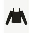 thumbnail image 4 of Justice Girl's Off the Shoulder Top, Sizes XS - XLP, 4 of 6