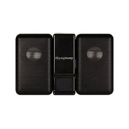 iSymphony W-Speaker - Speakers - for portable use - black - for Apple iPod (1G, 2G, 3G, 4G, 5G); iPod mini; iPod shuffle (1G)