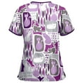 thumbnail image 2 of T-shirt à Manches Courtes à Col en V pour Femmes, 2 of 3