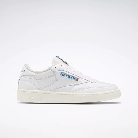 Reebok Club C 85 Vintage Footwear White / Chalk / Vector Blue 100007875 Men's Size 8.5 Medium