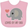 thumbnail image 3 of Inktastic Loved by My Gigi Grandma Boys or Girls Baby Bib, 3 of 4