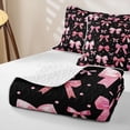 thumbnail image 4 of Erosebridal Lovely Pink Bow Quilt King,Ribbon Dot King Coverlet Set For Girls,3pcs, 4 of 7