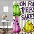 thumbnail image 2 of WERPE Peeps Sake Easter Waterproof Shower Curtain - Multiple Sizes White, 2 of 7