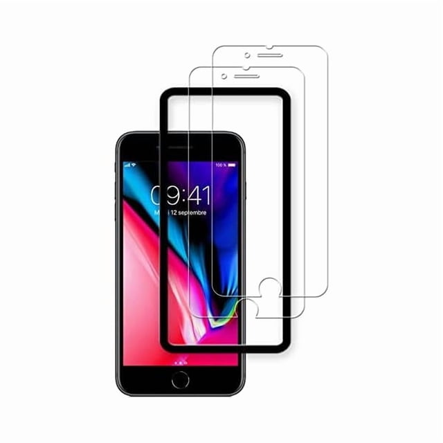 Chenchen Easy Alignment Frame Designed For iPhone8 Plus / iPhone7 Plus Tempered Glass Screen Protector Film 2-Pack