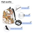thumbnail image 4 of Vsdgher Vintage Wild West Cowboy Print Canvas Backpack Travel Rucksack Unisex Knapsack 15.7/17.7Inch Laptop Backpack for Work,College -Small, 4 of 5