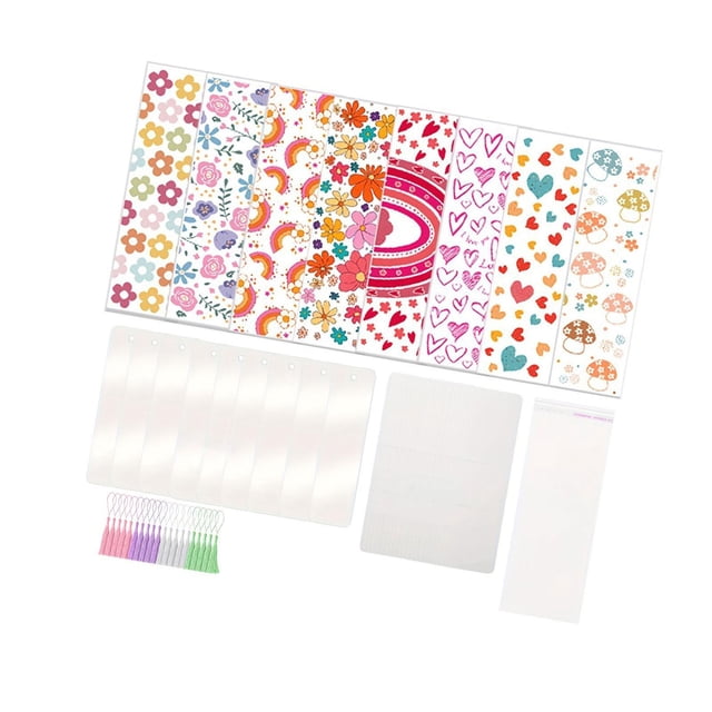 Marcadores de acrílico en claros marcadores para amantes de los libros para niños aula con borla colorida para bricolaje arteía de la página de la página de libros Estilo a