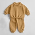 thumbnail image 7 of Timegard Infant Unisex Clothes Cotton Sets Boys Girls Casual Workout Sets Collar Pullover Joggers Toddler Loose Outfits, 7 of 7