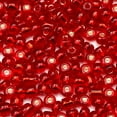 thumbnail image 4 of Cousin DIY Red Silver-Lined Glass E-Beads, 100g Bulk Pack, 6/0, 1000 Piece, Adult, Model 69991968, 4 of 9