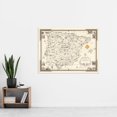 thumbnail image 2 of Map Ernest Dudley Chase 1935 Spain Portugal Pictorial Extra Large XL Wall Art Poster Print, 2 of 3