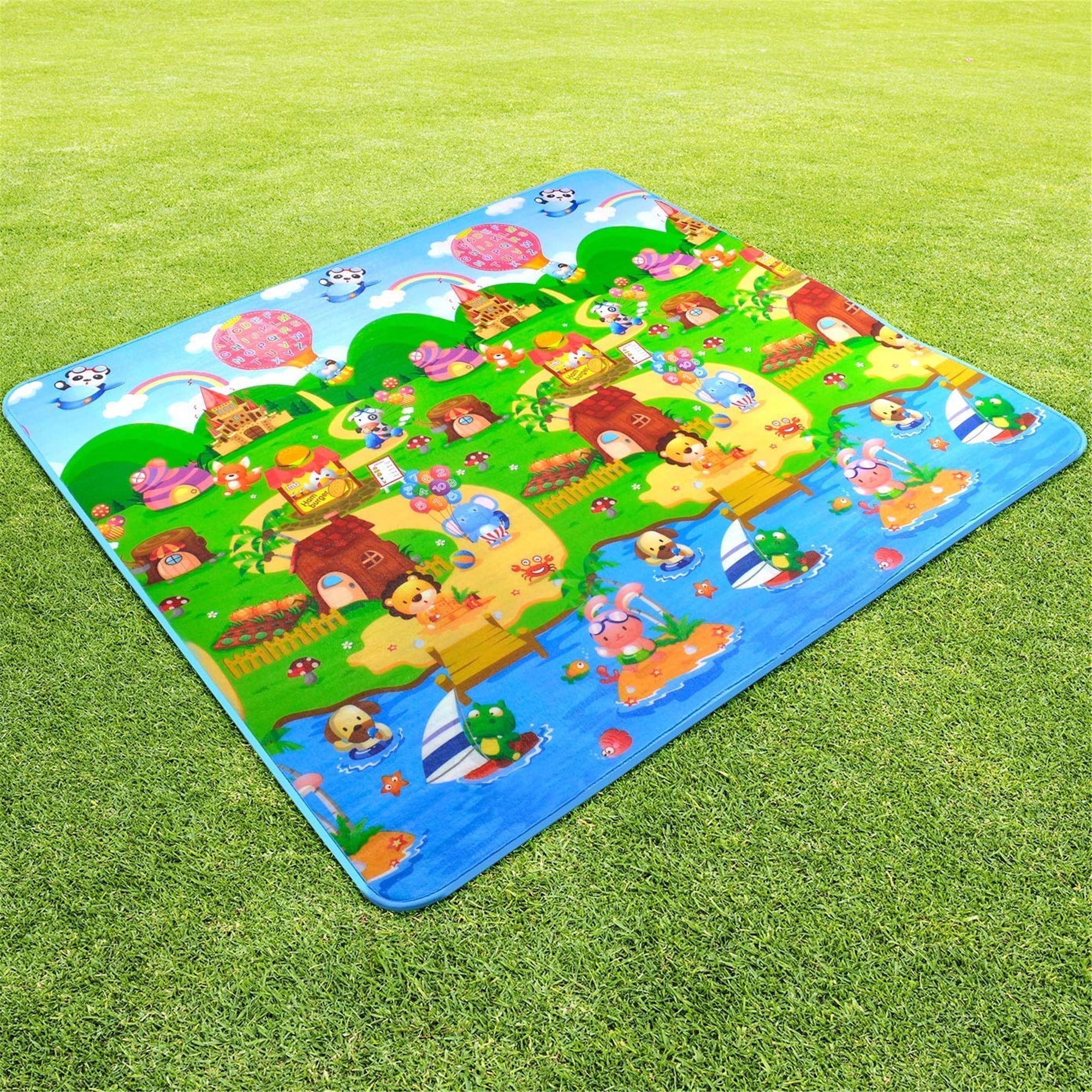 Aunavey Baby Play Mat 71 x 47 inches Extra Large Baby Crawling Play Mat Floor Play Mat Game Mat 0.2-Inch Thick