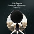 thumbnail image 4 of USB Omnidirectional Condenser Microphone USB Desktop Mic 360-degree Pickup Computer Conference Microphone Plug and Play for Podcast Studio Streaming Singing, 4 of 7