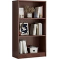 thumbnail image 2 of STARY Bookcase Freestanding 3 Shelf Wood Bookshelf Adjustable Shelves for Home Office,3 Layer, Mahogany, 2 of 7