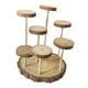 thumbnail image 4 of Expositor de madera con soporte de exhibición, vitrina, estante de exhibición multifunción de varios niveles 7 plataformas, 4 of 9