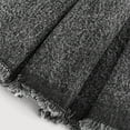 thumbnail image 3 of GiLiling Girls Denim Pleated Skirts Elastic Waist Mini Skirt with Frayed Hem Casual Flared Skirt Summer Daily Wear (Black, 8-9 Years), 3 of 8