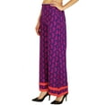 thumbnail image 3 of Amoghah Cotton Paisley Palazzo Womens Wear Elastic Waist Wide Leg Custom Pants, 3 of 5
