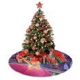 thumbnail image 4 of Falda para árbol de Navidad de Inside Out, suave y divertida, collar para árbol de Navidad, decoración navideña de estilo rústico, 30", 4 of 4