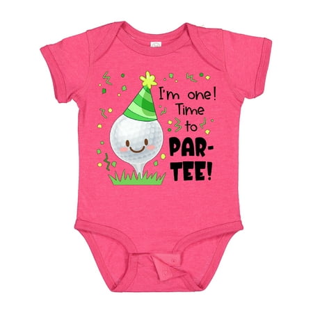 

Inktastic I m One! Time to Par-Tee! Golf First Birthday Gift Baby Boy or Baby Girl Bodysuit